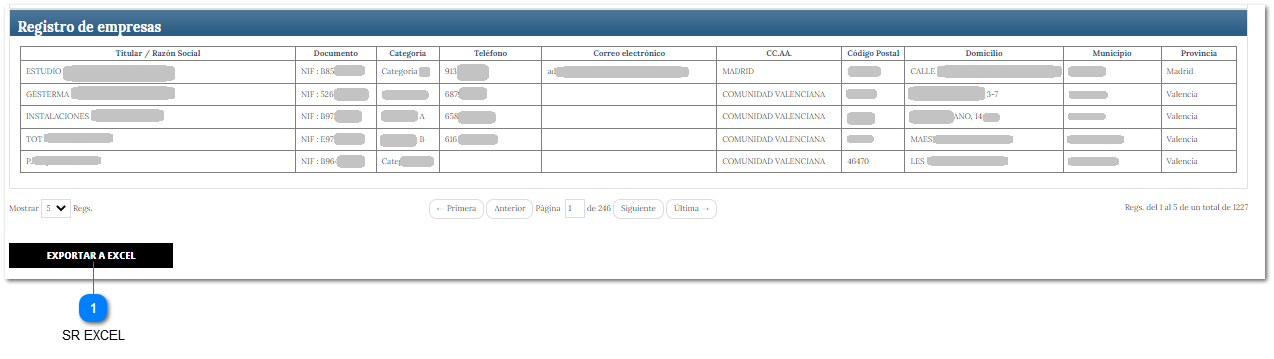 SR Divisiones B y C - Exportar