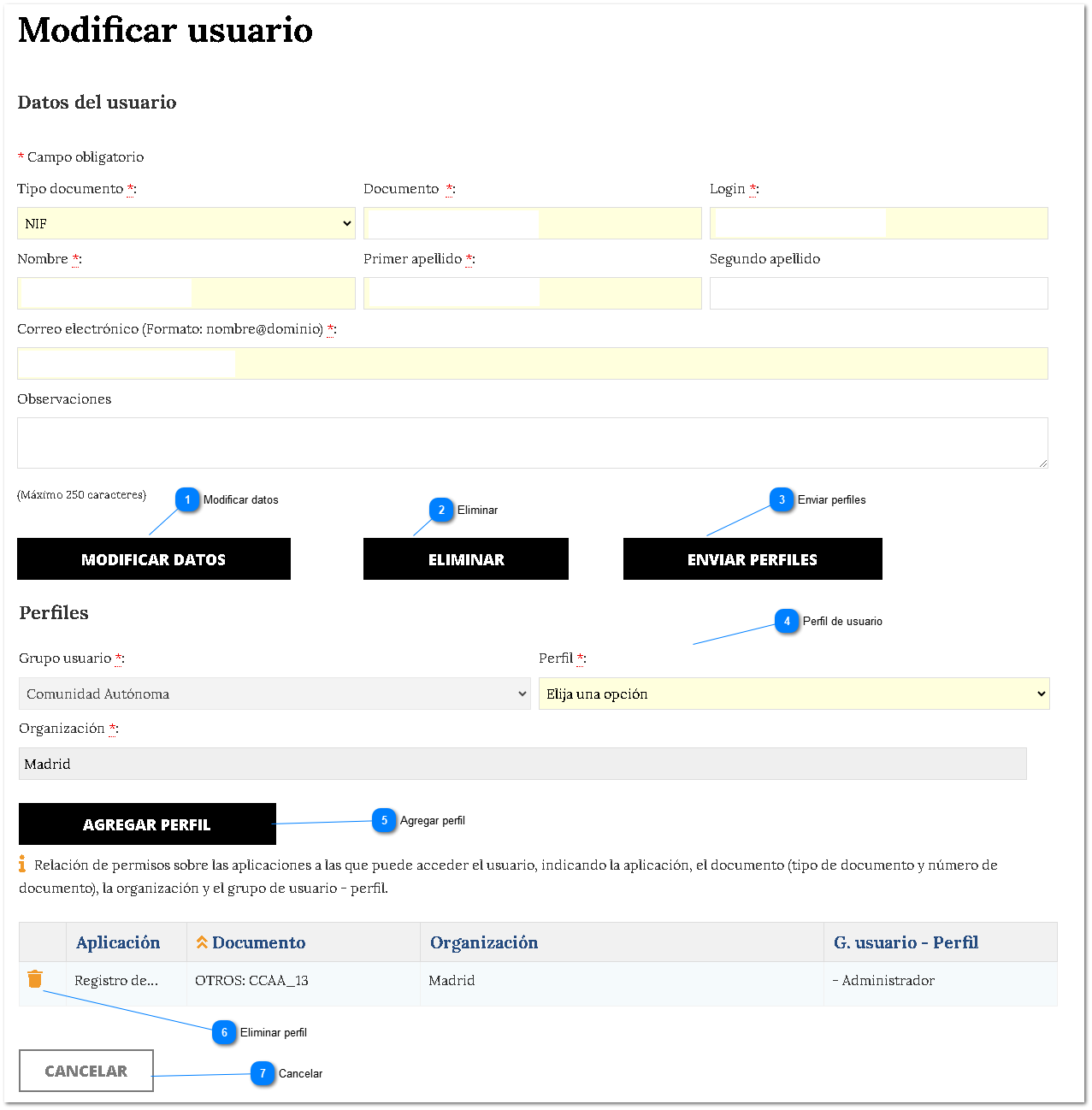 3.1.1 Modificar usuario