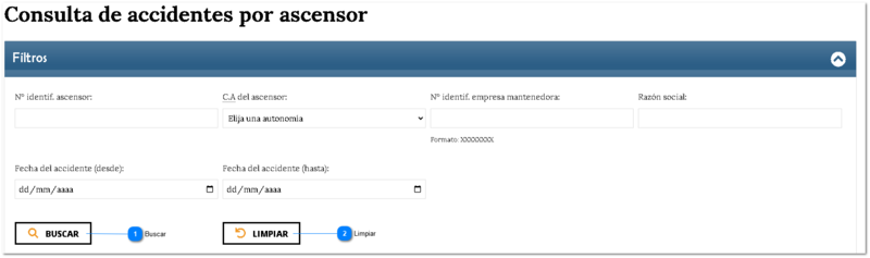 2.7. Consulta de accidentes por ascensor